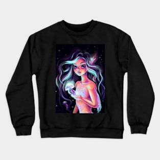 Mermaid and Glowing Medusa Crewneck Sweatshirt